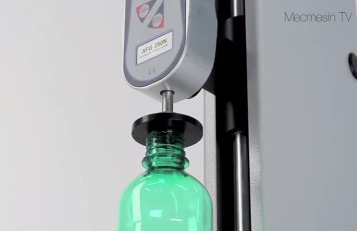 Top-load testing PET bottles with the MultiTest-dV - Mecmesin Force Measurement Systems